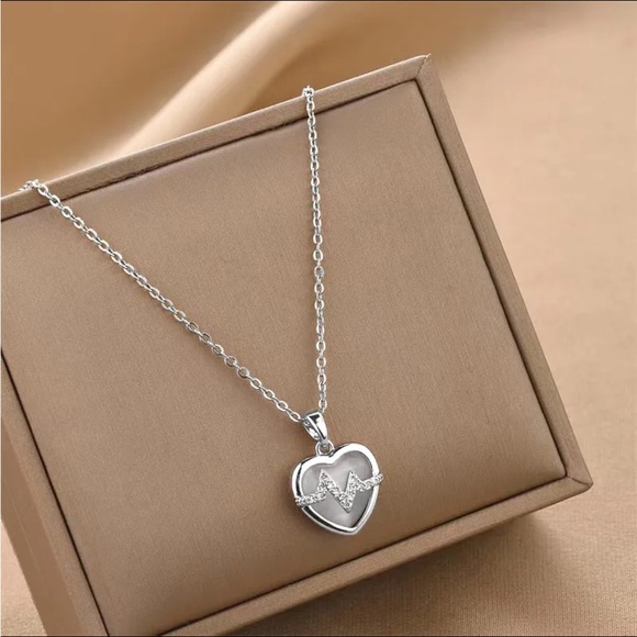1 Heartbeat Diamond 18K Gold Plated Necklace - Picture 3 of 4